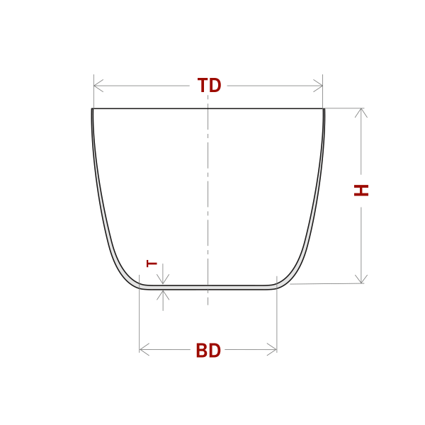 Platin Malzemeden Üretilmiş, Geniş Formda Kroze